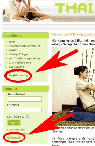 hur man registrerar sig på webbplatsen