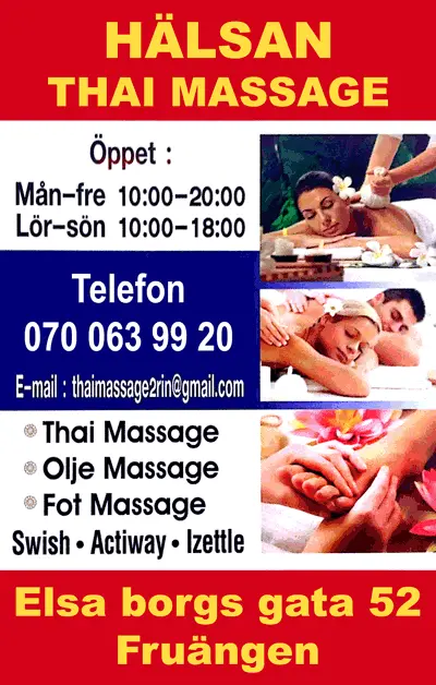 Hälsan Thai Massage i Fruängen